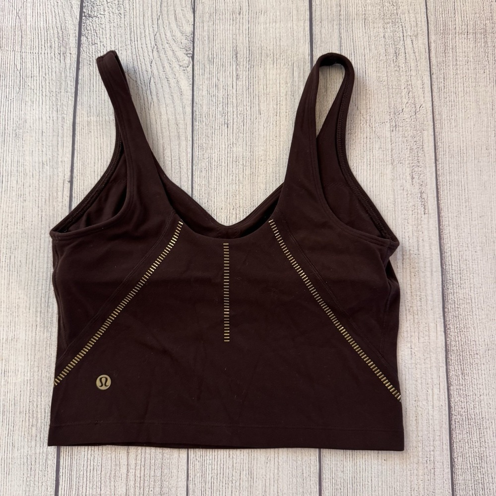 Lululemon Align Special Edition Align Tank Top Gold Size 4 French Press Women's